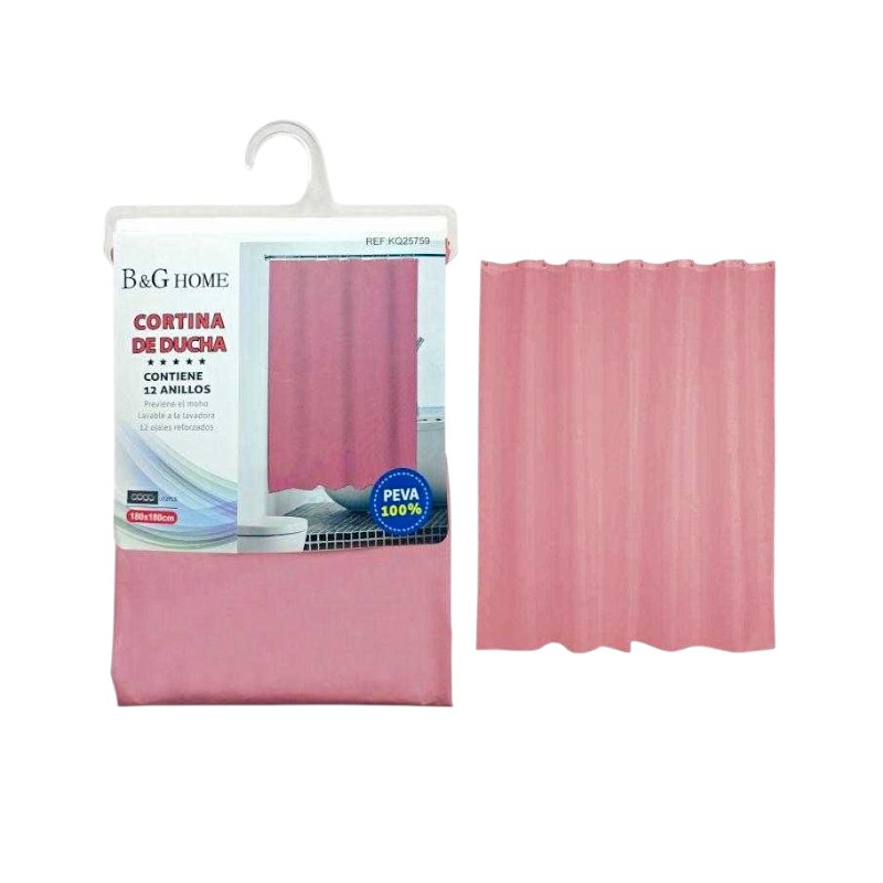 Κουρτίνα μπάνιου - Pink - 1.8x2m - 25760
