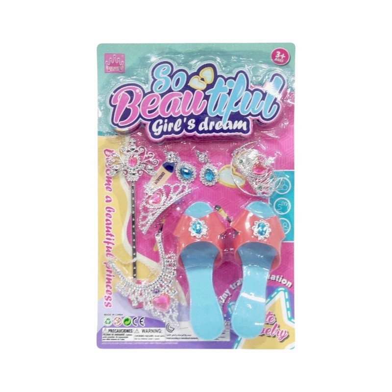 Παιδικό σετ ομορφιάς με πέδιλα - HBF-7W - 215176 Παιδικό σετ ομορφιάς με πέδιλα - HBF-7W - 215176