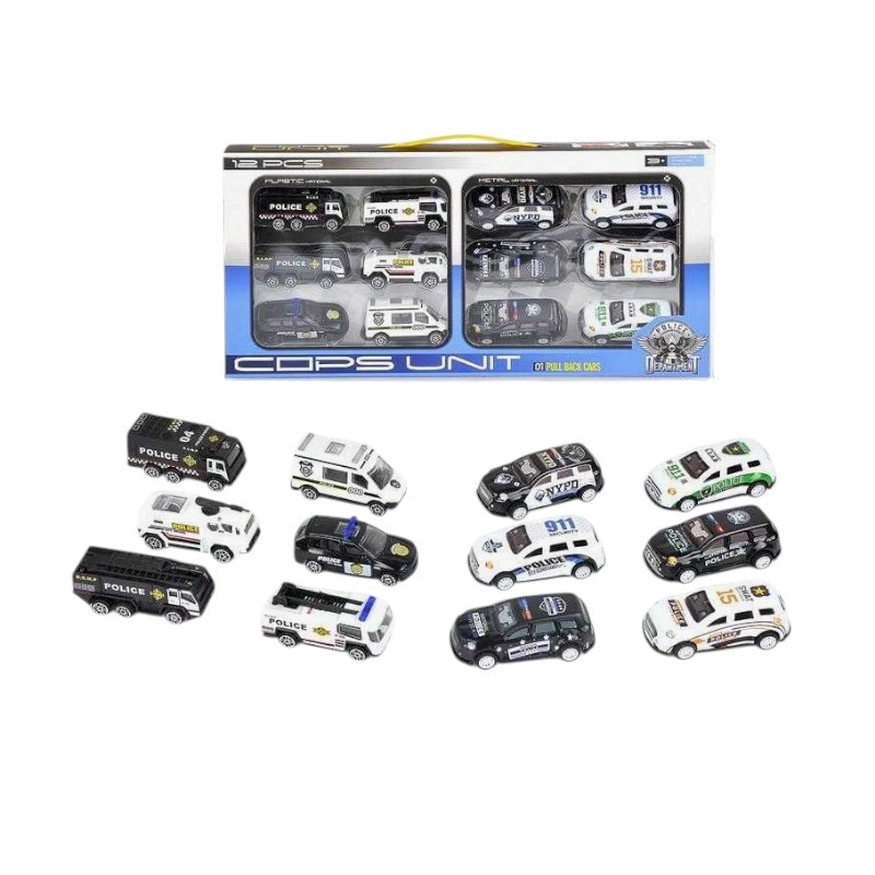 Σετ μεταλλικά αυτοκινητάκια - Police - XL2212 - 215276