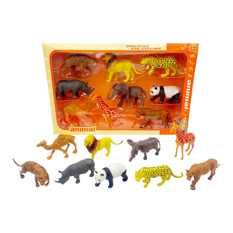 Σετ φιγούρες ζώων της ζούγκλας - 760-PVC - 215397 Σετ φιγούρες ζώων της ζούγκλας - 760-PVC - 215397
