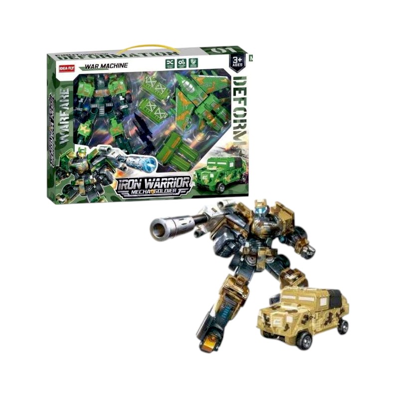 Σετ ρομπότ που μεταμορφώνεται σε όχημα με αξεσουάρ - BF-1116 - 215535 Σετ ρομπότ που μεταμορφώνεται σε όχημα με αξεσουάρ - BF-1116 - 215535