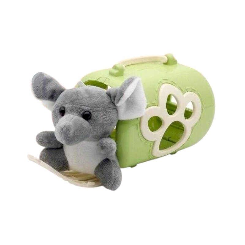 Λούτρινο ελεφαντάκι με τσάντα μεταφοράς και αξεσουάρ - 2F626-F - 215596 Λούτρινο ελεφαντάκι με τσάντα μεταφοράς και αξεσουάρ - 2F626-F - 215596