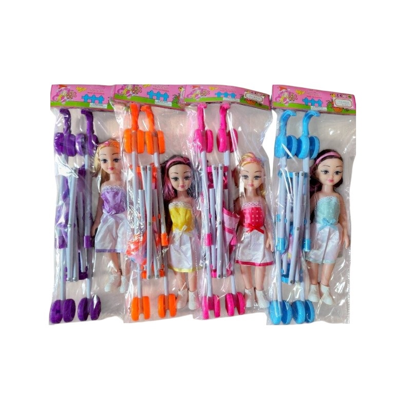 Παιδικό καροτσάκι με κούκλα - TD1465-K14 - 316336 Παιδικό καροτσάκι με κούκλα - TD1465-K14 - 316336