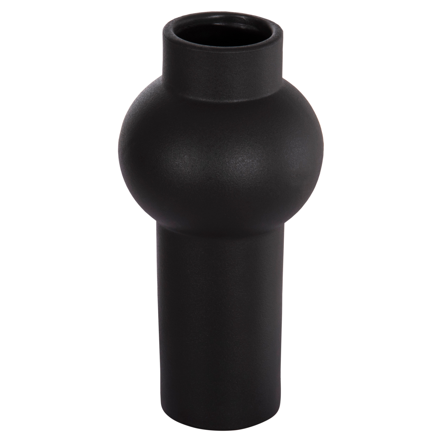 ΕΠΙΤΡΑΠΕΖΙΟ ΚΕΡΑΜΙΚΟ ΔΙΑΚΟΣΜΗΤΙΚΟ SCEPTER HM4605.02 ΜΑΥΡΟ ΜΑΤ Φ15x30Υ εκ.