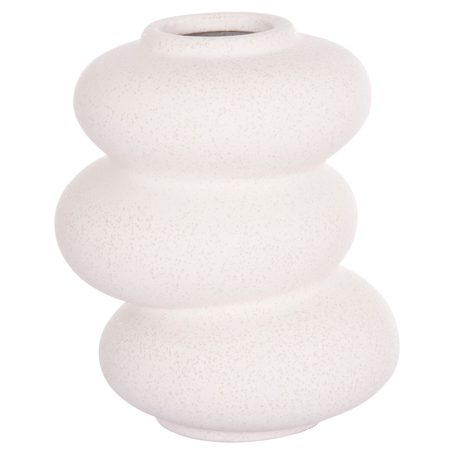 ΕΠΙΤΡΑΠΕΖΙΟ ΚΕΡΑΜΙΚΟ ΔΙΑΚΟΣΜΗΤΙΚΟ ROOK HM4628.01 ΥΠΟΛΕΥΚΟ ΚΡΥΣΤΑΛΛΙΚΟ Φ14x19Υεκ