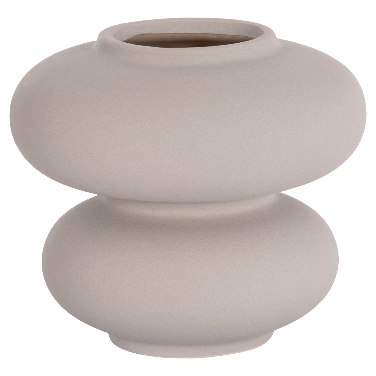 ΕΠΙΤΡΑΠΕΖΙΟ ΚΕΡΑΜΙΚΟ ΔΙΑΚΟΣΜΗΤΙΚΟ ROOK HM4629.03 ΓΚΡΙ ΜΑΤ Φ18x17Υεκ