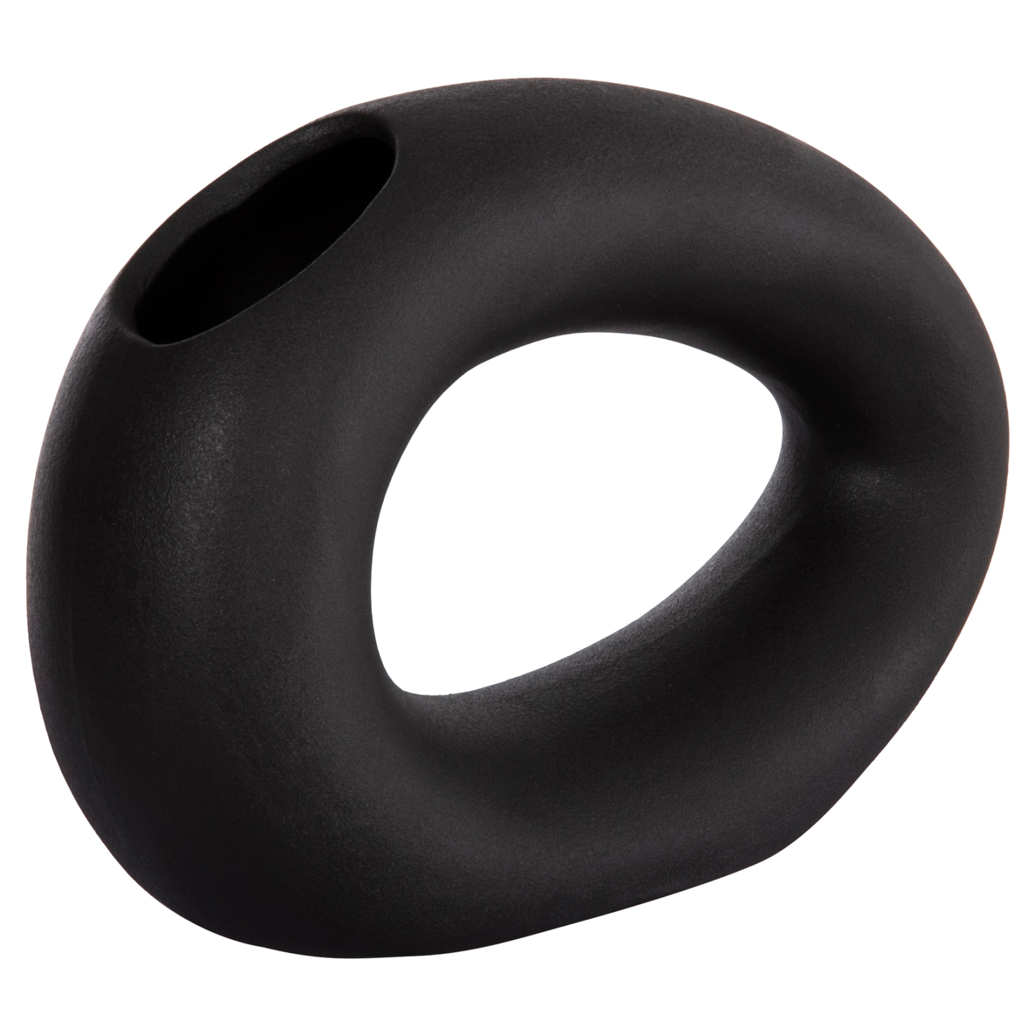 ΕΠΙΤΡΑΠΕΖΙΟ ΚΕΡΑΜΙΚΟ ΔΙΑΚΟΣΜΗΤΙΚΟ ELLIPTO HM4645.02 ΜΑΥΡΟ ΜΑΤ 23x8x16Υ εκ