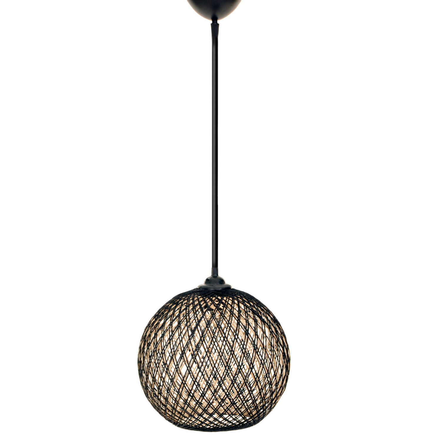 ΦΩΤΙΣΤΙΚΟ ΟΡΟΦΗΣ ΕΣΩΤΕΡΙΚΟΥ ΧΩΡΟΥ ΚΡΕΜΑΣΤΟ HM7352.03 ΑΠΟ ΣΧΟΙΝΙ ΜΑΥΡΟ ΜΠΕΖ Φ22x55Υ εκ.