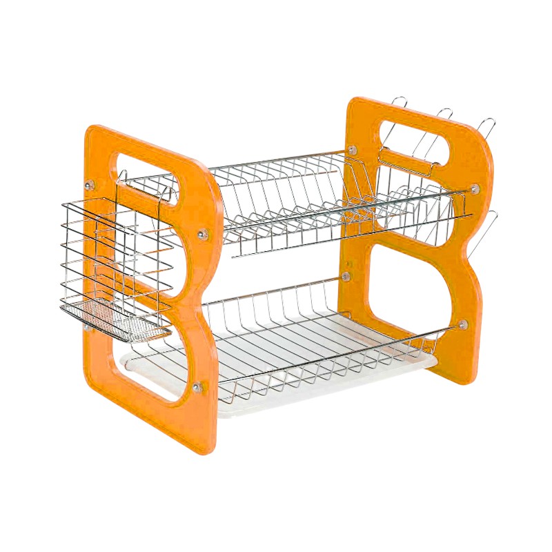 Πιατοθήκη αποστράγγισης διώροφη - WL-232 - 40cm - 521315 - Orange