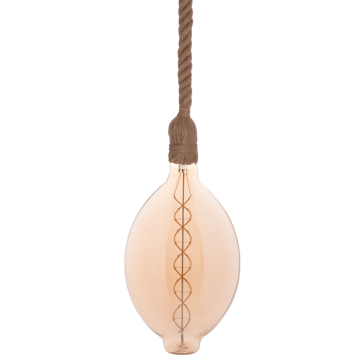 ΦΩΤΙΣΤΙΚΟ ΟΡΟΦΗΣ ΚΡΕΜΑΣΤΟ ΜΕ ΛΑΜΠΤΗΡΑ HM11927.01--ΣΧΟΙΝΙ 1m ΠΑΧΟΥΣ 2cm-ΝΤΟΥΙ Ε27