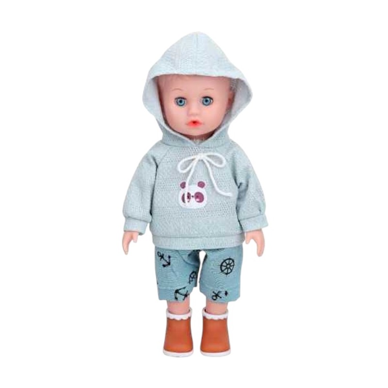 Κούκλα μωρό με αξεσουάρ - H04-17 - 34cm - 917463