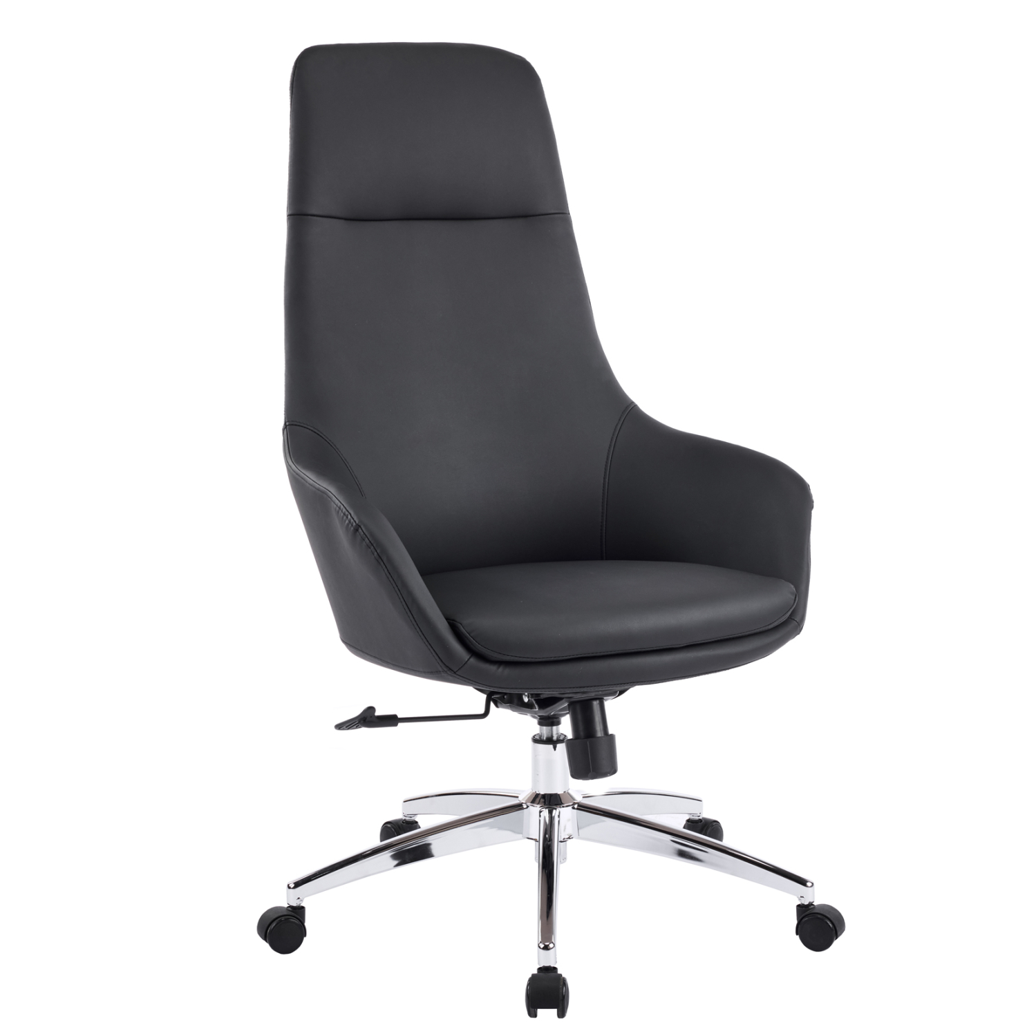 ΚΑΡΕΚΛΑ ΓΡΑΦΕΙΟΥ BEKKER HM18359.01 ΜΑΥΡΟ PU ΔΕΡΜΑ--ΒΑΣΗ ΧΡΩΜΙΟΥ 67x67x126Υεκ