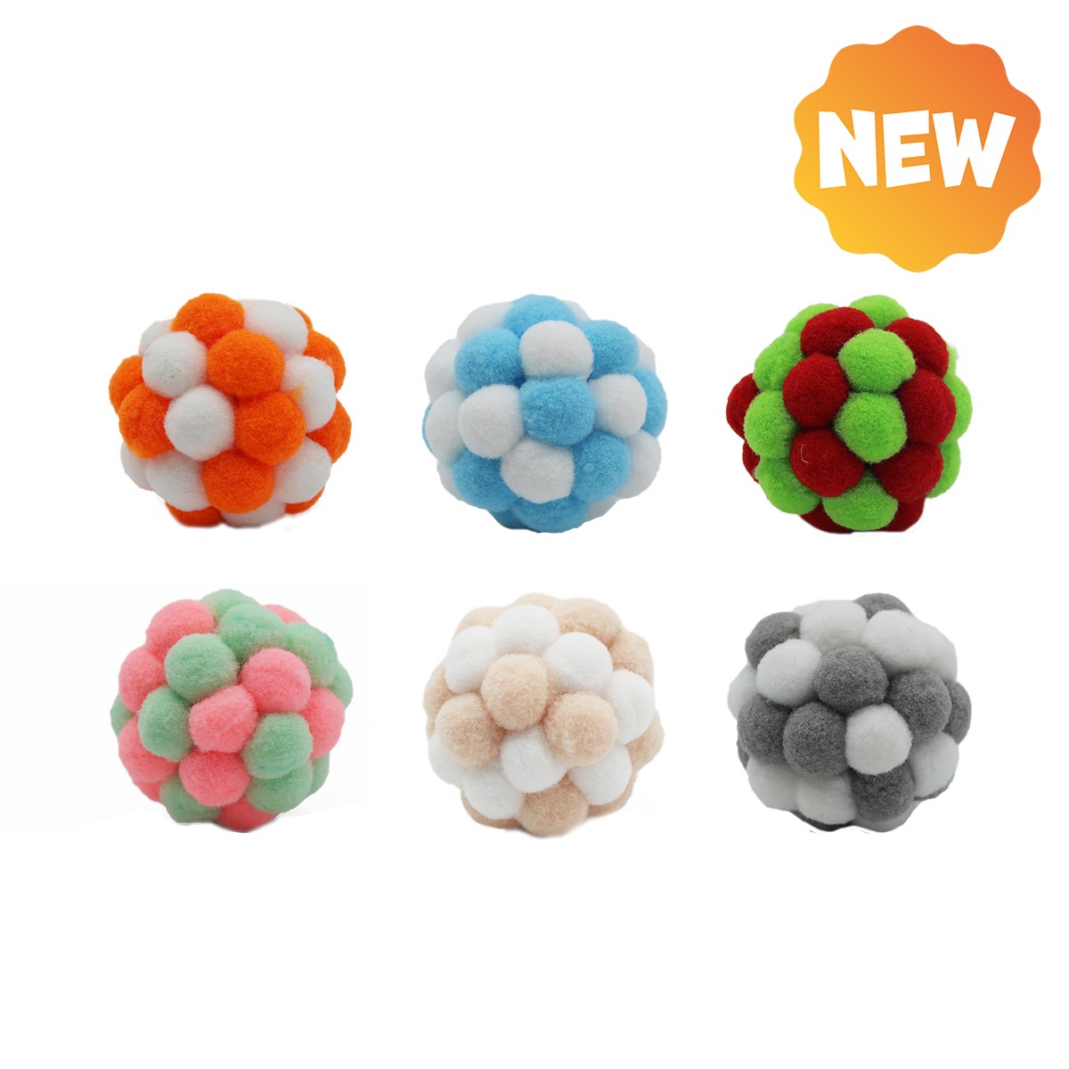 Uniq Pet Παιχνίδι Γάτας Puffies Εύκαμπτη Λούτρινη Μπάλα με Κουδούνι Uniq Pet Παιχνίδι Γάτας Puffies Εύκαμπτη Λούτρινη Μπάλα με Κουδούνι