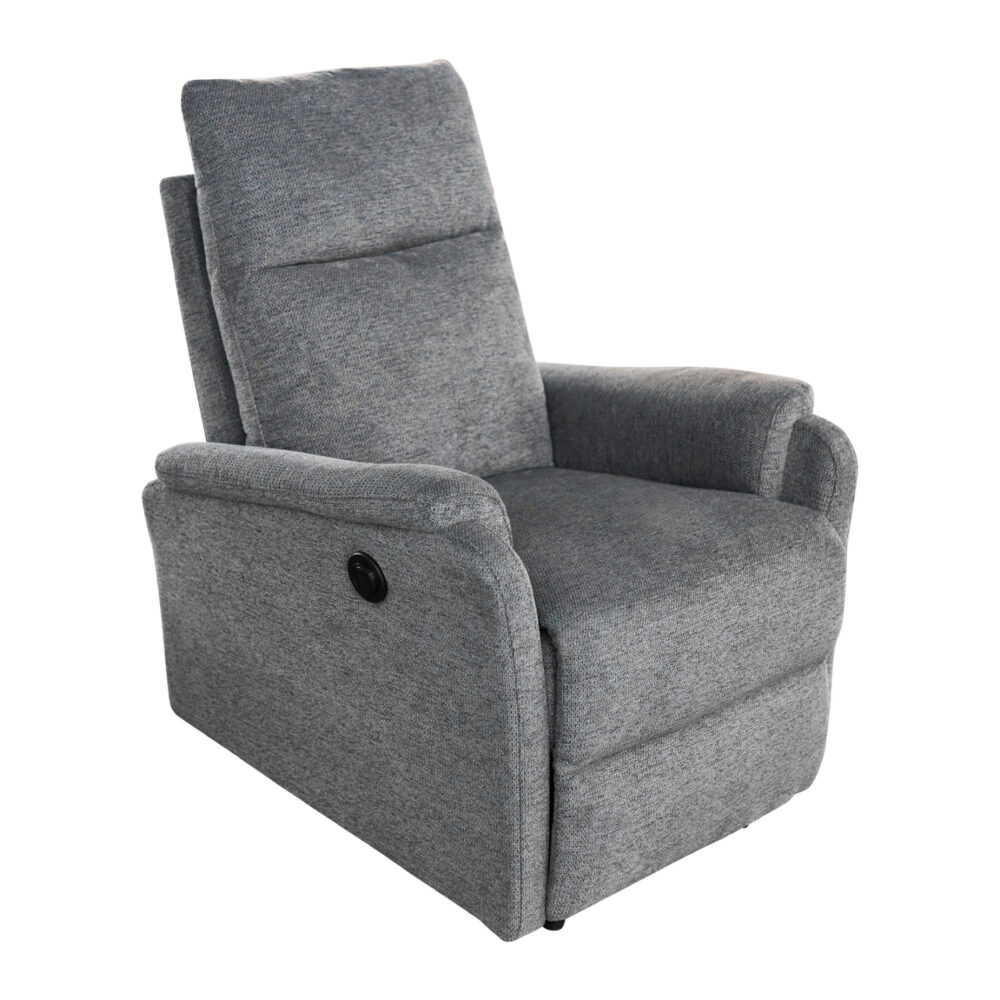 ΠΟΛΥΘΡΟΝΑ RELAX ΜΕ ΗΛΕΚΤΡΙΚΗ ΑΝΑΚΛΙΣΗ SYNTHIA HM3309.03 ΓΚΡΙ ΥΦΑΣΜΑ 75x87x102Yεκ