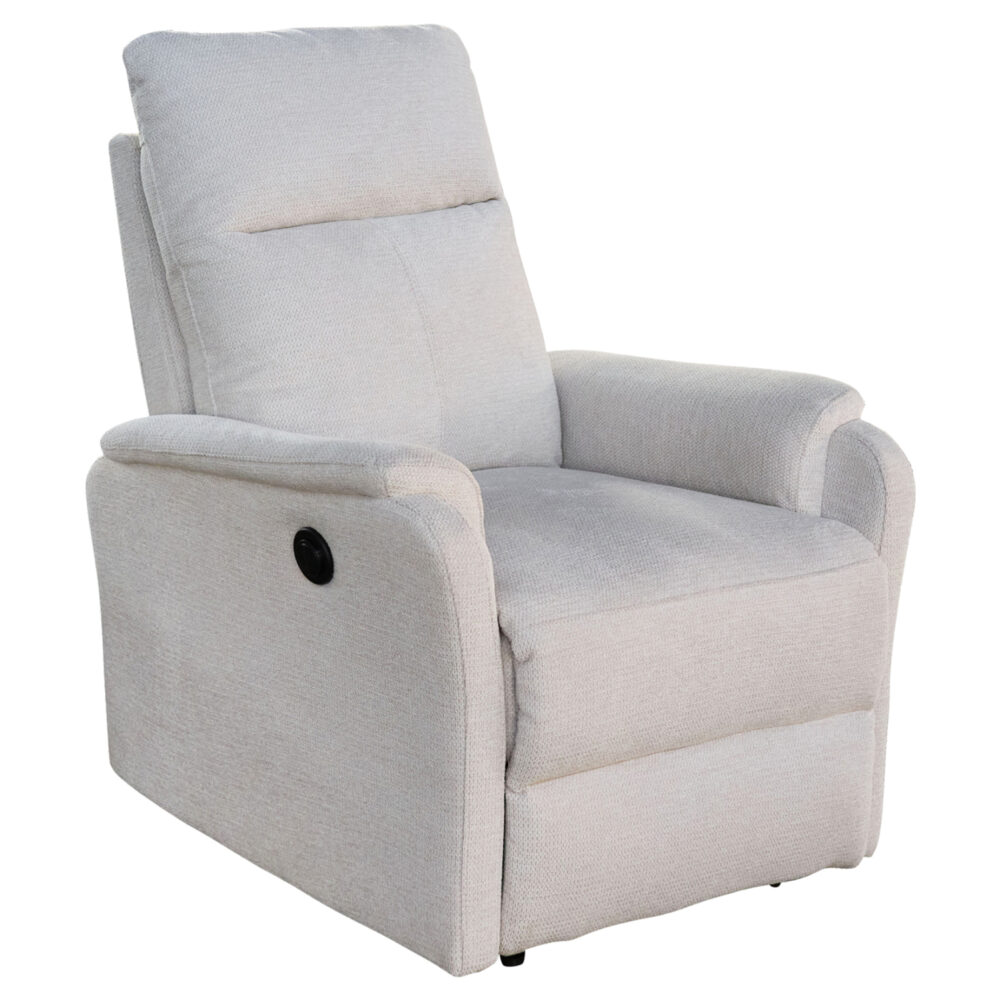 ΠΟΛΥΘΡΟΝΑ RELAX ΜΕ ΗΛΕΚΤΡΙΚΗ ΑΝΑΚΛΙΣΗ SYNTHIA HM3309.01 ΜΠΕΖ ΥΦΑΣΜΑ 75x87x102Yεκ