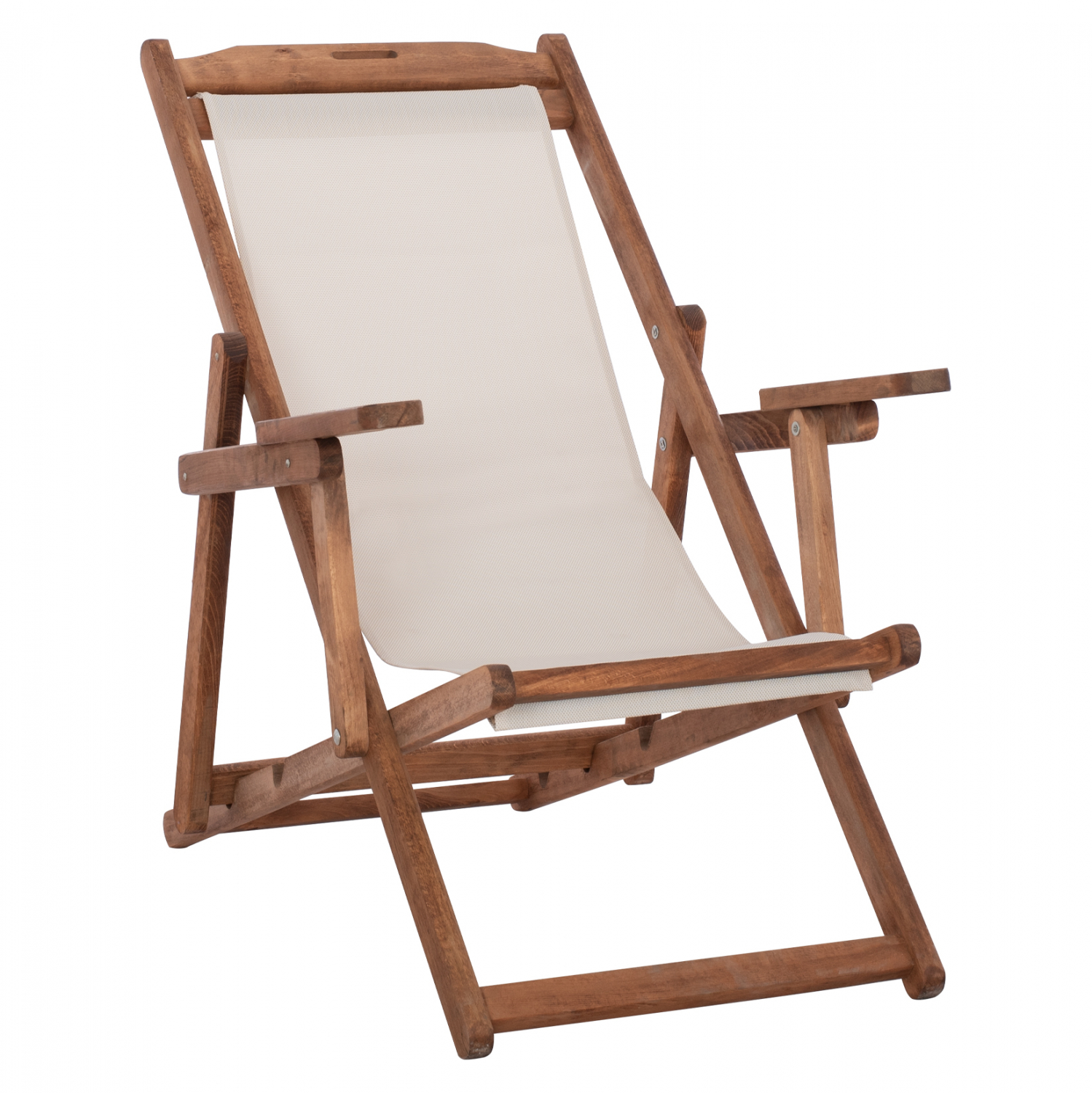 ΣΕΖΛΟΝΓΚ ΛΗΜΝΟΣ ΜΕ ΜΠΡΑΤΣΑ ΕΜΠ/ΣΜΟΣ ΚΑΡΥΔΙ ΜΕ PVC 2Χ1 ΕΚΡΟΥ HM11433.01 62,5x97x105εκ.