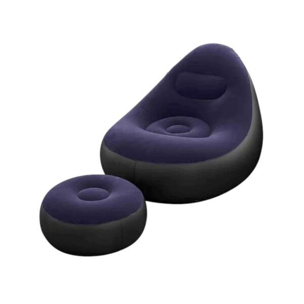 Φουσκωτή πολυθρόνα με υποπόδιο - 812365 - Dark Blue