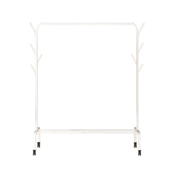 Τροχήλατη κρεμάστρα δαπέδου - YP603 - 522565 - White