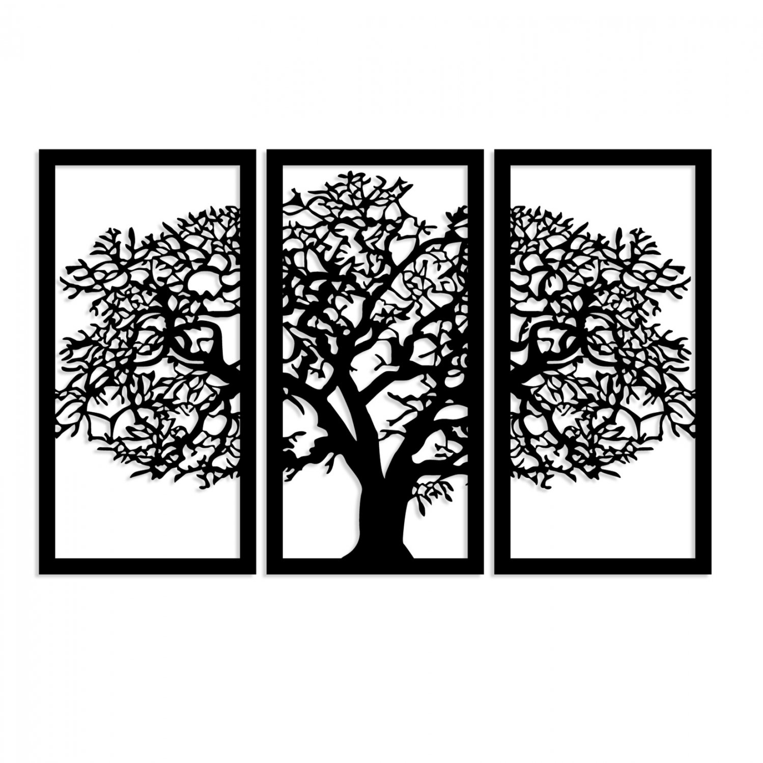 Διακοσμητικό Τοίχου ΞΥΛΙΝΟ ΜΑΥΡΟ Δέντρο 105Χ66 HM7221