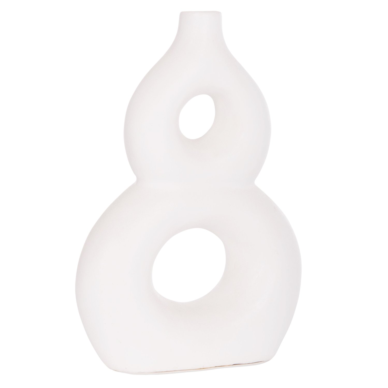 ΕΠΙΤΡΑΠΕΖΙΟ ΔΙΑΚΟΣΜΗΤΙΚΟ ΒΑΖΟ FIORIN HM4666.02S ΤΕΡΑΚΟΤΑ ΣΕ ΛΕΥΚΟ--21x7.5x31Υεκ.