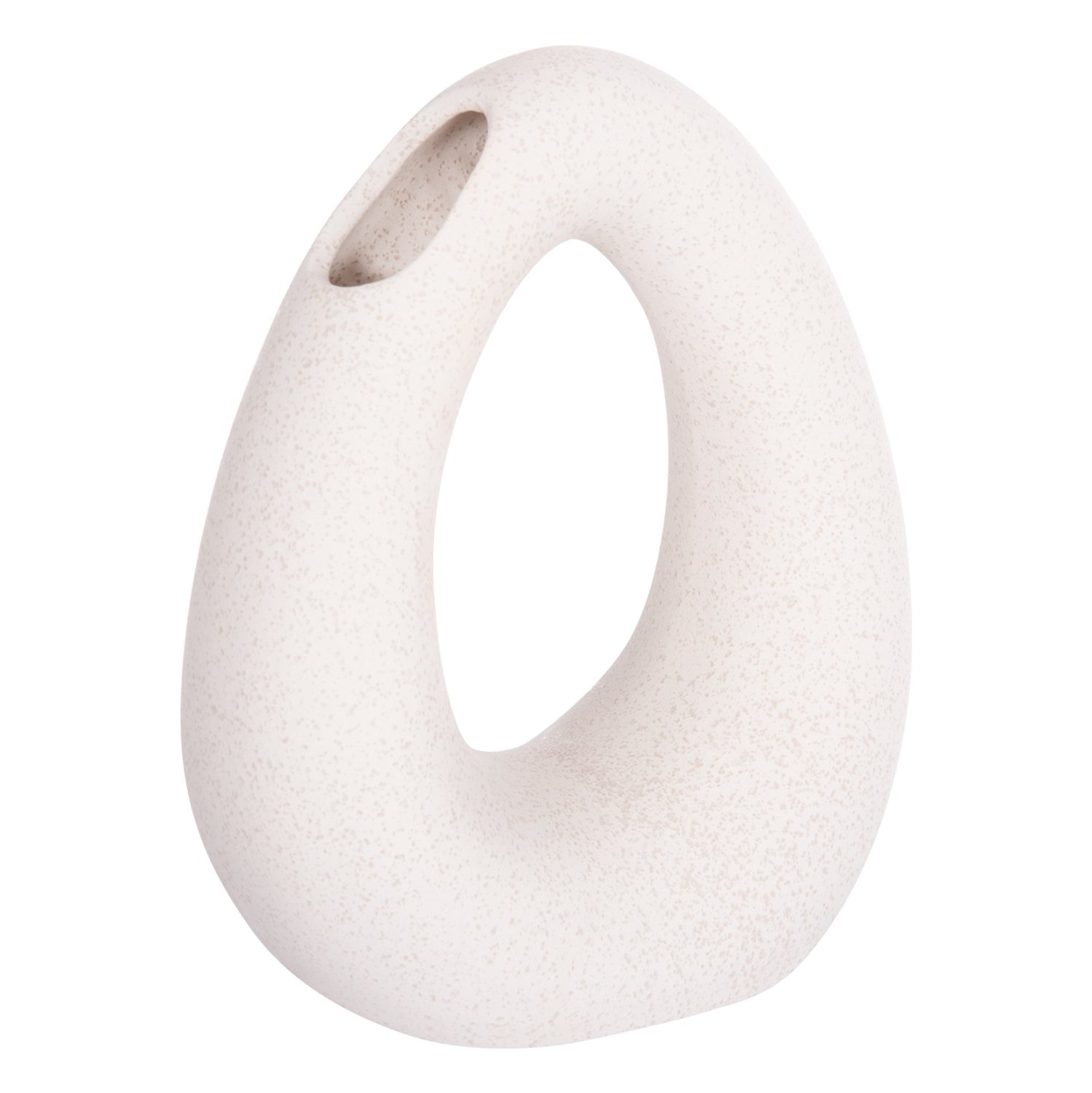 ΕΠΙΤΡΑΠΕΖΙΟ ΚΕΡΑΜΙΚΟ ΔΙΑΚΟΣΜΗΤΙΚΟ ELLIPTO HM4644.01 ΥΠΟΛΕΥΚΟ ΚΡΥΣΤΑΛΛΙΚΟ 16,5x9x20Υεκ