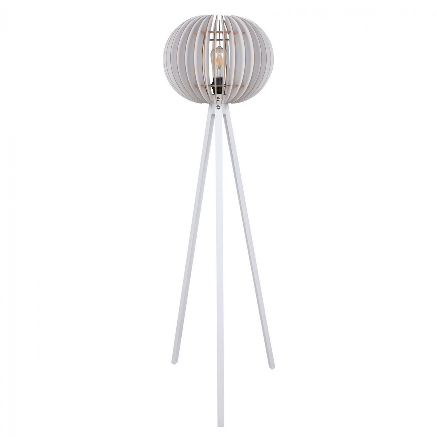 ΦΩΤΙΣΤΙΚΟ ΔΑΠΕΔΟΥ ΞΥΛΙΝΟ ΜΕ ΛΕΥΚΟ ΚΑΠΕΛΟ ΑΠΟ MDF HM7375.01 Φ36x145Υ εκ.