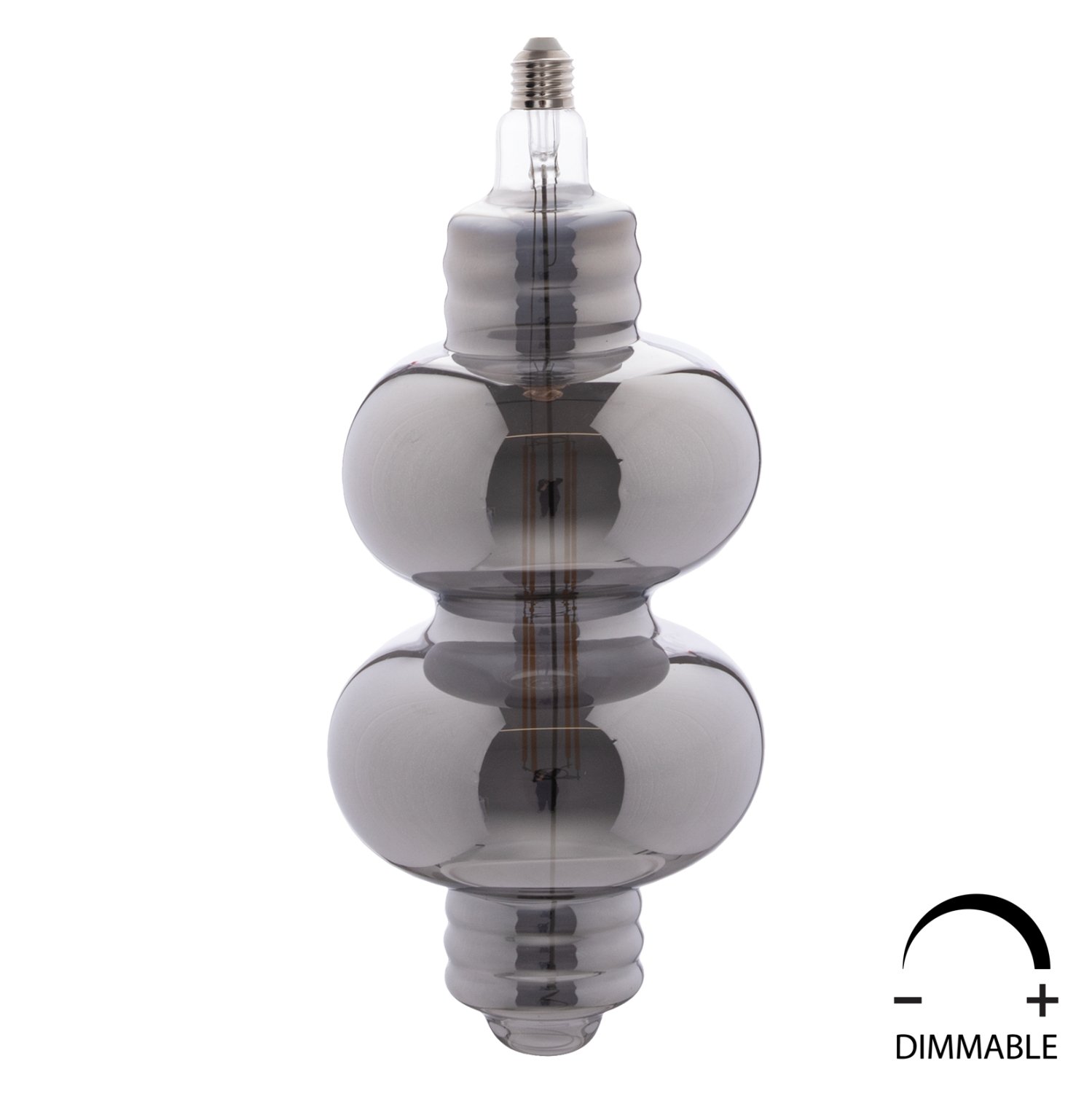 ΛΑΜΠΤΗΡΑΣ LED FILAMENT 8W E27 3000K SMOKE COLOR DIMMABLE  HM4053.03