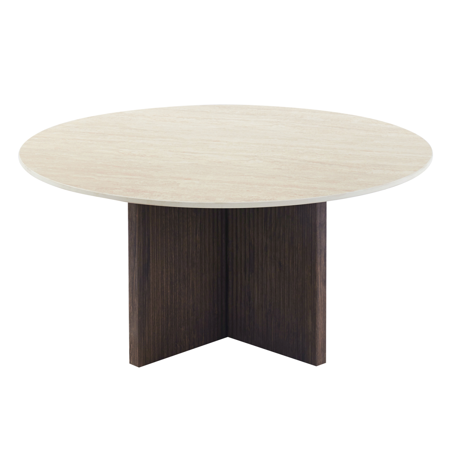 ΤΡΑΠΕΖΙ ΣΑΛΟΝΙΟΥ SKY HM18329 ΚΕΡΑΜΙΚΟ TOP ΟΨΗ ΤΡΑΒΕΡΤΙΝΑΣ-MDF ΒΑΣΗ Φ80x40Υεκ.