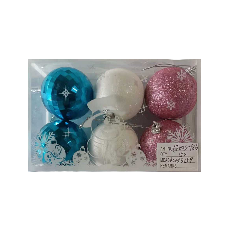 Σετ Χριστουγεννιάτικες μπάλες - 6cm - 6pcs - 231863 Σετ Χριστουγεννιάτικες μπάλες - 6cm - 6pcs - 231863