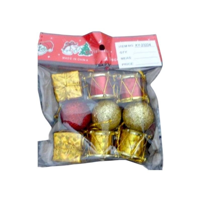 Σετ Χριστουγεννιάτικα στολίδια - 9pcs - 232526