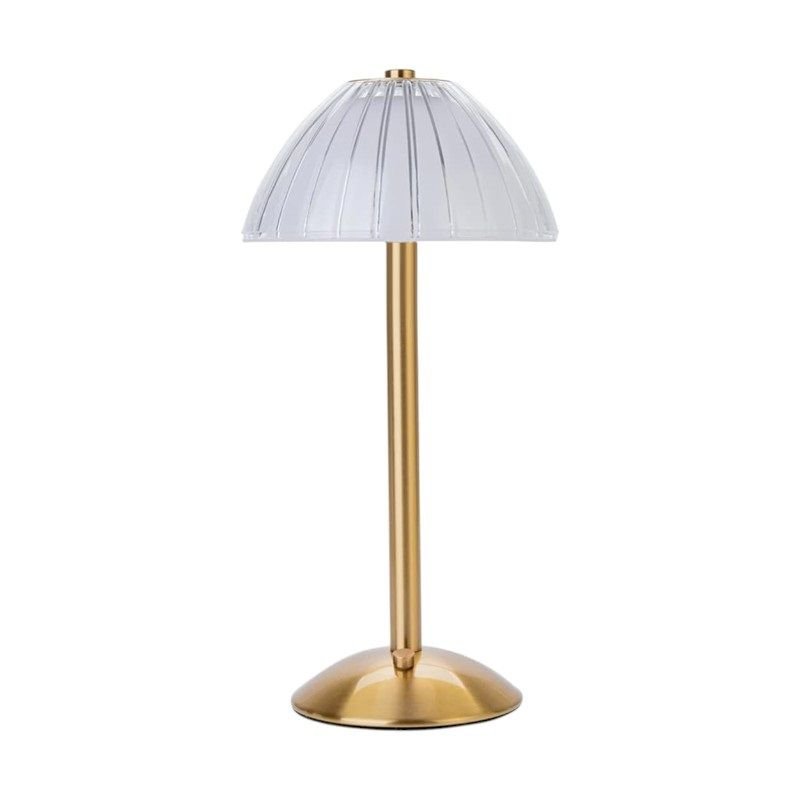 Επαναφορτιζόμενο επιτραπέζιο φωτιστικό LED - 43-6 - 430149 - Gold