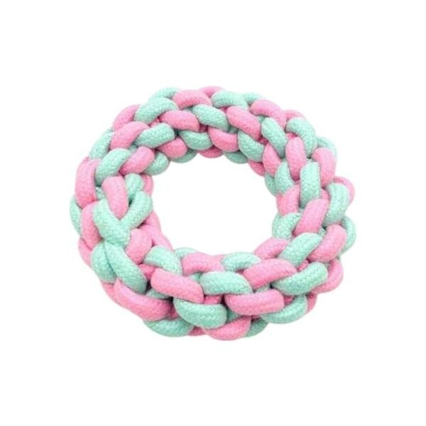 Παιχνίδι σκύλου κρίκος από σχοινί - 16cm - 550589
