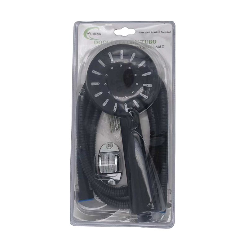 Τηλέφωνο ντους με σπιράλ και επιλογές πίεσης - 1.5m - Black - 880408