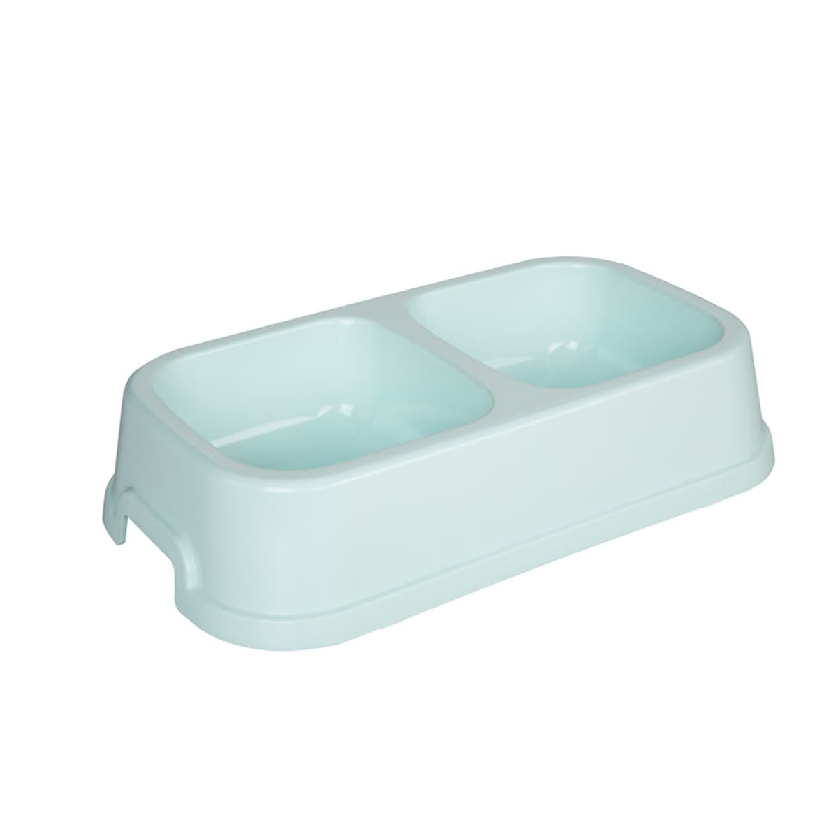 Joypet Πλαστικό Square Διπλό Μπολ Φαγητού & Νερού για  Σκύλο & Γάτα 1