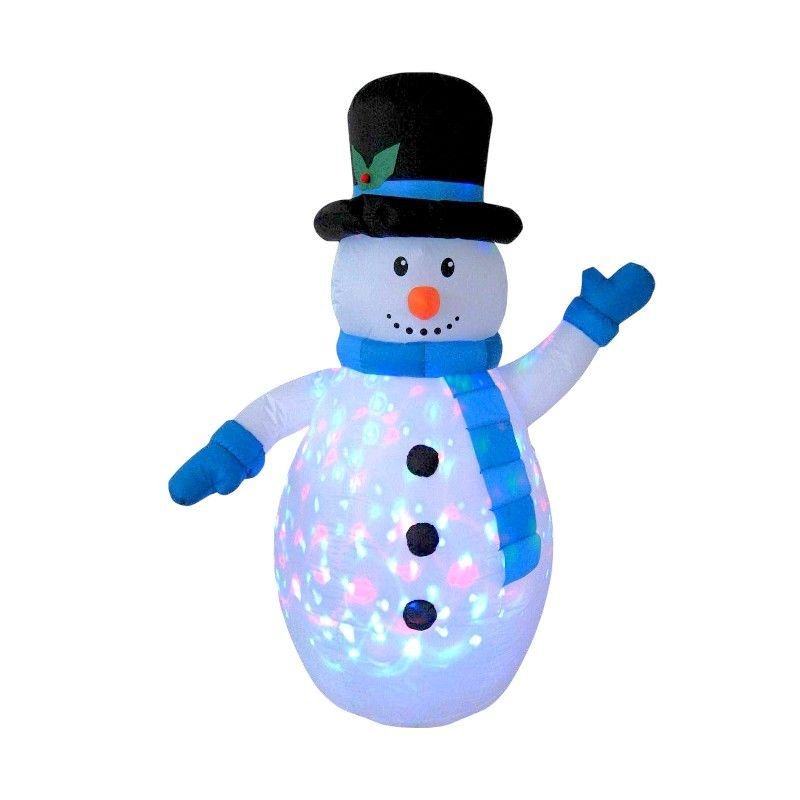 Φουσκωτός διακοσμητικός Χιονάνθρωπος με φωτισμό - 1.8m - 817216
