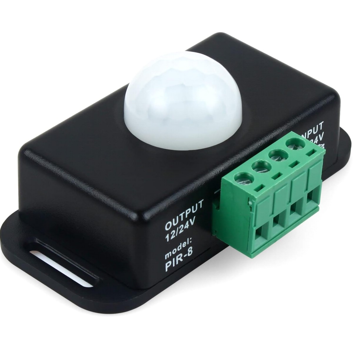 VenCore 3368-10001 - PIR Sensor Single Color 12-24V 6A - Ανιχνευτής Κίνησης PIR 360° Μονού Χρώματος Μέγιστη Εμβέλεια 10 Μέτρα 12 Volt 72 Watt & 24 Volt 144 Watt Μέγιστο Φορτίο