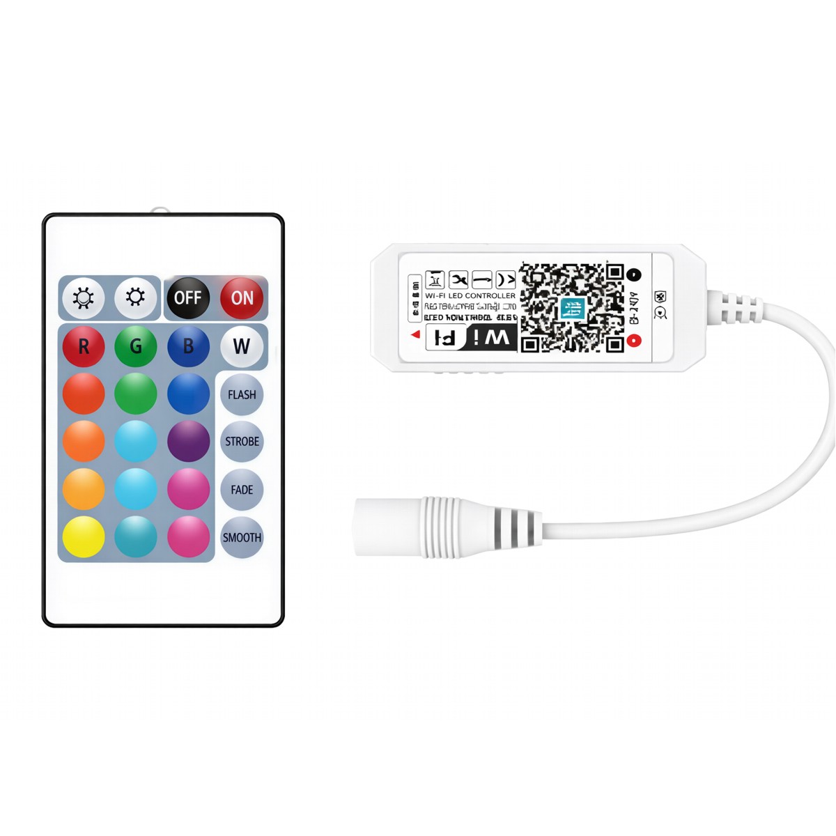 VenCore 6613-10005 - WiFi 2.4G RGBW Controller 12-24V 144-288W with RF Remote - Ασύρματο WiFi 2.4G Controller RGBW με RF Χειριστήριο 12 Volt 144 Watt & 24 Volt 288 Watt Μέγιστο Φορτίο