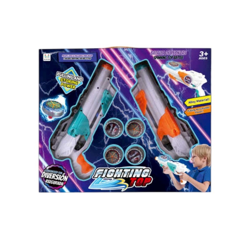 Σετ σβούρες με όπλο Spinner - A138-26 - 245279