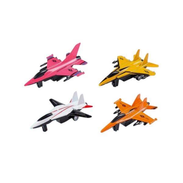Σετ μεταλλικά αεροπλανάκια με Pull Back - 4pcs - 1210-W444 - 917320