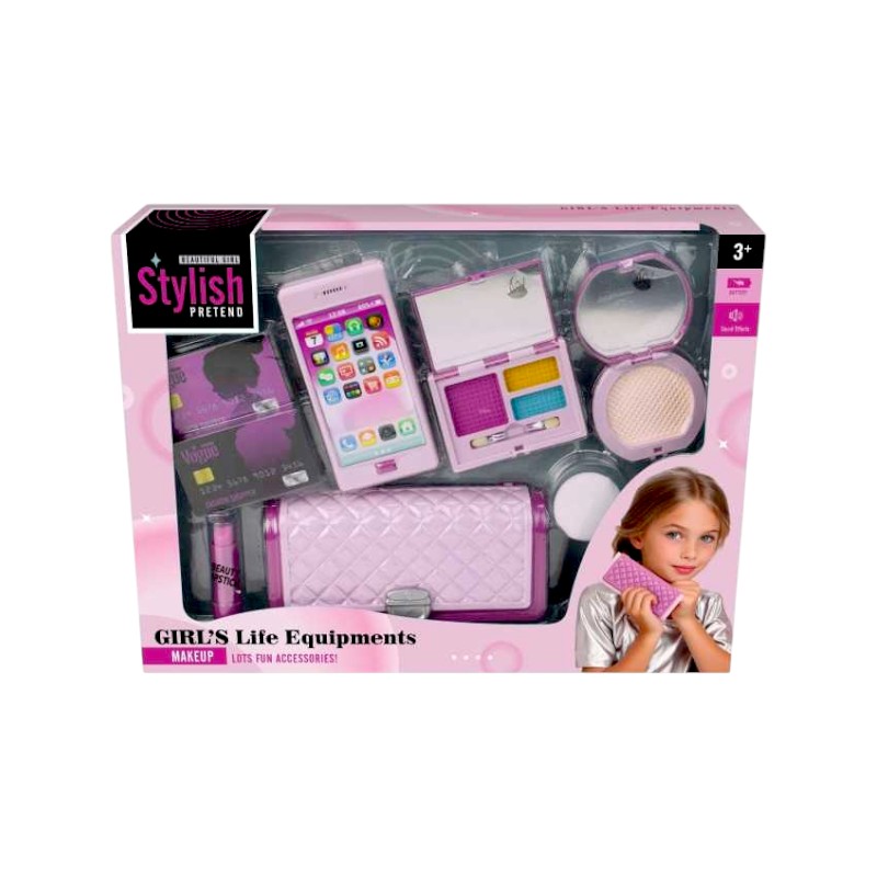 Παιδικό σετ ομορφιάς με τσαντάκι & κινητό - YLQ-098 - 917368