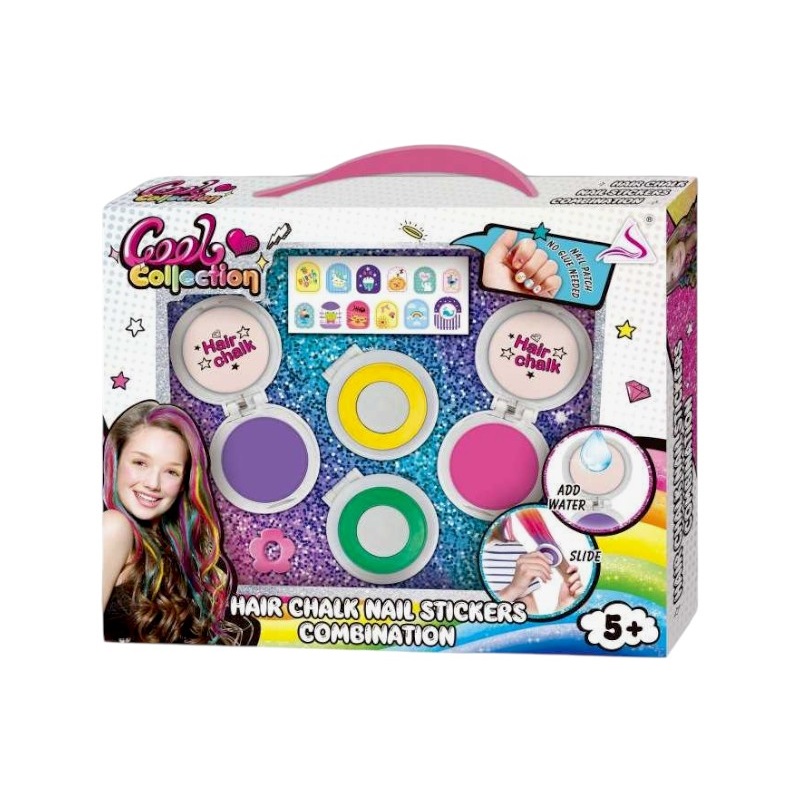 Παιδικό σετ βαφής μαλλιών με κιμωλία - J-2014 - 917505