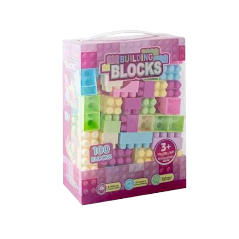 Σετ κατασκευών DIY με τουβλάκια - 553-83B - 100pcs - 917507