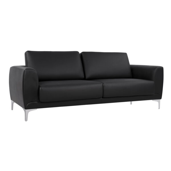 ΚΑΝΑΠΕΣ 3ΘΕΣΙΟΣ KENZIE HM3121.31 ΜΕ ΜΑΥΡΟ PU 190x81x81 εκ.